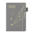thumbnail image 2 of 2025 Bilingual Planner | English Spanish Daily Schedule Notebook | Durable Hardcover | Pen Holder Strap | Portable Organizer | Work Meeting To-Do List Journal | 1 Pack | Mid-Year Planning, 2 of 5