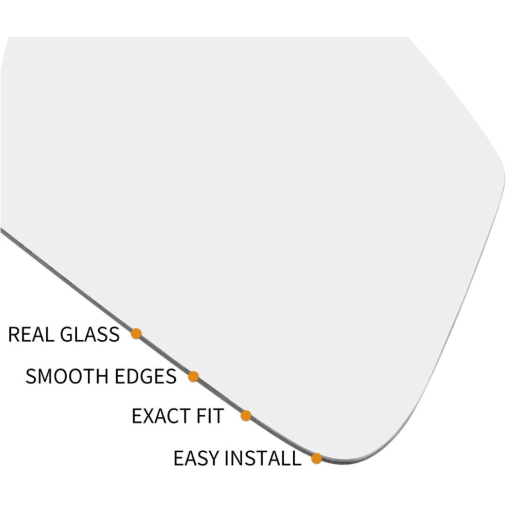 Geelife Mirror Glass Left Driver Side with Backing For Volvo C30 C70 S40 S60 V50 V70