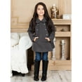 thumbnail image 3 of Widgeon Girls' Jacket Faux Fur Button Down Coat and Hat Outwear Set, 3 of 5