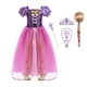 thumbnail image 1 of Vestido largo de Rapunzel para niña, disfraz de princesa para carnaval, atuendo para fiesta de cumpleaños, 2-8 años Fivean unisex, 1 of 2