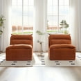 thumbnail image 2 of Kevinplus 3 Seat Chair Sofa Lounge Chair for Living Room, Bedroom, Orange, 2 of 8