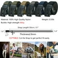 thumbnail image 4 of Men's Ratchet Belts, 1 3/8" Double-sided Belt Reversible with Rotatable Buckle, Easy Trim to Fit 27- 44" Waist(Black and Blue), 4 of 7