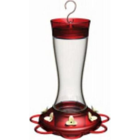 20 Oz Garnet Hummingbird Bird Feeder Wide Mouth Design For Easy
