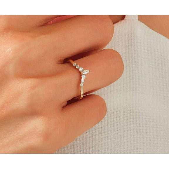 vylahjewellery 1 Ct Marquise Cut Moissanite Diamond Ring Handmade Jewelry 18K Rose Gold Engagement Expensive Ring