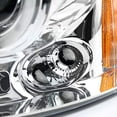 thumbnail image 6 of Dual LED Halo Projector Headlight In Chrome Housing Clear Lens Made For And Compatible With 2004 - 2008 Ford F-150 F150 06-08 Lincoln Mark LT 04 05 06 07 08, 6 of 7