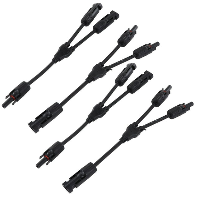 Solar Panel Photovoltaic Branch Parallel Cable, 1000VDC 2 Set Solar Wire Male Female Connector Waterproof 30A For Replacement PV LTY2,PV LTY3,PV LTY4
