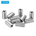 thumbnail image 3 of Unique Bargains Adaptateurs de Filetage Manchon Réducteur Écrou M8*1.25 Mâle à M5*0.8 Femelle Insert de Réparation Vis Réducteur 15mm 10 Pcs, 3 of 6