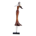thumbnail image 2 of Estatuil de niña de música de hadas, estatuilrte, pintura de regalo, escultura para gabinete, al aire libre, decoración de Naranja Baoblaze Estatuilla de niña, 2 of 8