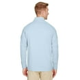 thumbnail image 2 of Men's CrownLux Performance ClubhouseMicro-Stripe Quarter-Zip - OCEAN BLUE - L, 2 of 3
