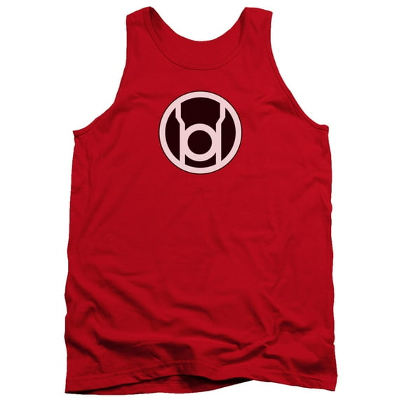 Green Lantern Red Lantern Logo Adult Tank Top Red