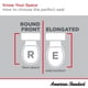 thumbnail image 2 of Asiento de inodoro delantero alargado lento, color blanco, 2 of 5