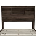 thumbnail image 4 of Miekor 4-Pieces Bedroom Sets Queen Size Vintage Wooden Bed Frame with 2 Nightstands and 1 Dresser,Dark Walnut BC2A2820, 4 of 9