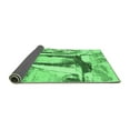 thumbnail image 2 of Ahgly Company Indoor Square Abstract Emerald Green Modern Area Rugs, 3' Square, 2 of 4