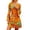 Orange%GC100, variant on SJLDQY Carnival Womens 70S 80S Disco Dress Up Fahsion Striped Dress With Headwear Outfits Party Stage Performance Clothes Set