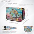 thumbnail image 7 of ZUXONGSY Sea Turtle Starfish Coral Plumeria Print Shoulder Handbag for Women Fashion Crossbody Travel Purse PU Leather Satchel with Adjustable Wide Strap for Shopping Working, 7 of 7