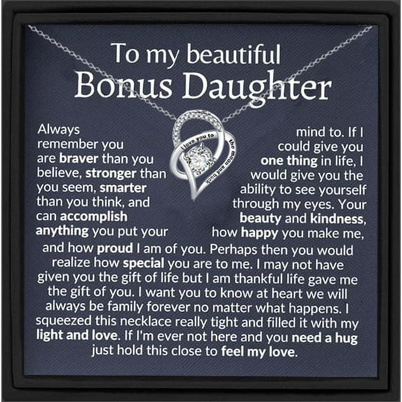 Love You to The Moon and Back, Sentimental Gifts for Daughter, Bonus Daughter, Birthday Gift, Meaningful Gift for Daughter