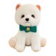 thumbnail image 3 of Peluche de perro blanco para decoración de sala de estar, cumpleaños infantil. diseño verde, 3 of 9