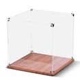 thumbnail image 1 of Vitrine, Boîte Transparente avec Couvercle en Bois 9.8*9.8 Po Transparent à 9.8*9.8 Po Boîte Carrée, 1 of 6