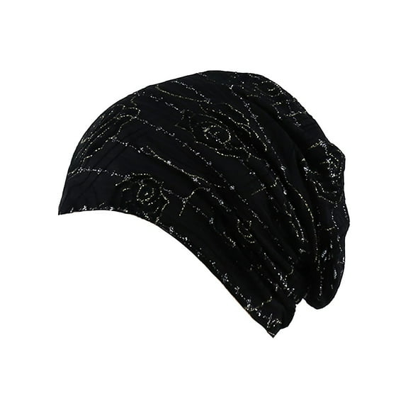 ZHENHONG Beanie for Women Women Rose India Lace Stretch Turban Hat knitting Hair Loss Head Scarf Wrap Skull Caps