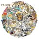 thumbnail image 1 of 50Pcs Scrapbooking Sticker Cartoon Leopard Pattern Waterproof Stickers for Stationery Laptop Guitar, 1 of 5