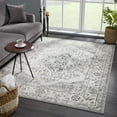 thumbnail image 7 of Hauteloom MARASH Living Room, Bedroom Area Rug - Traditional - Black, Off White, Ivory - 5'3" x 7'3", 7 of 7