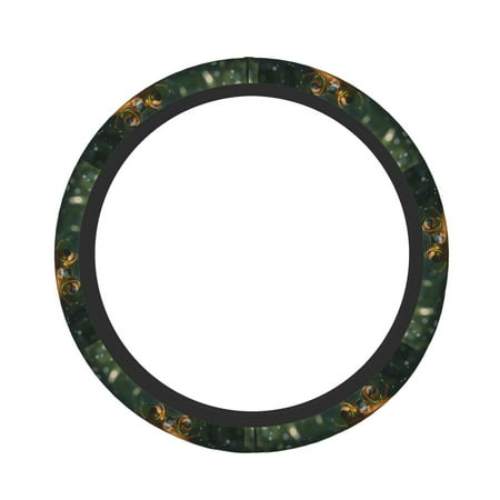 Gaeub Intellectual Frog Pond Breathable Stretch Elastic Steering Wheel Cover Cool in Summer and Warm in Winter Universal 15 inch