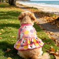 thumbnail image 5 of Polka Dot Sleeveless Dog Ruffle Dress Soft Breathable Fabric Pullover Pet Skirt Summer Colorful Pet Daily Beach Clothes for Small Medium Dogs Cats, 5 of 5