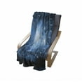 thumbnail image 4 of Navy Blue Soft Flannel Fleece Blanket, Modern Ship with Radar Exposure in Screen Digital Electronic Hi Tech Futuristic Concept, Cozy Plush for Indoor and Outdoor Use, 50" x 60", Blue, by Ambesonne, 4 of 6