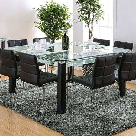 Furniture Of America Callen Ii Square Gl Dining Table
