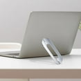 thumbnail image 6 of Alloy Laptop Stand Support Nonslip Base Foldable Desktop Ventilated Computer Stand Holder Notebook Riser for School, Couch, Desk, Office, Bed Argent, 6 of 8