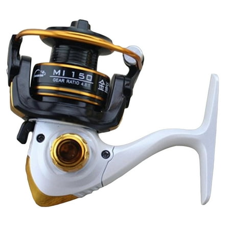 Mini Gear Ratio 4.8:1 10BB Folding Arm Spinning Reel Rock & Lure Fishing Tackle