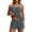 Grey, variant on EYNMVR Blouson Women's Tankini Swimsuits Tummy Control Modest 2026 Two Piece with Sporty Pockets Bathing Suits