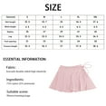thumbnail image 3 of Faldas pantalón de tenis con bolsillos para mujer Falda elástica con cordón para niña Faldas deportivas Falda pantalón de entrenamiento Zhivalor BST3006892-4, 3 of 7