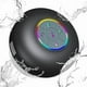 thumbnail image 1 of wonima11 Shower & Outdoor Speaker - 10M Bluetooth, Suction Cup Powerhouse IPX7 Waterproof & Dustproof w/RGB Party Lights - Ultimate Bath Companion(Black), 1 of 1
