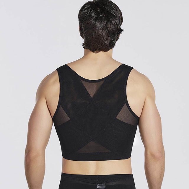 Men Chest Shape Vests Male Control Breast Gynecomastia Professional Supporting Posture Slimming Tank Top Correct Corset Compressing Compression No.1