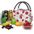 thumbnail image 3 of Easygdp Leaves And Anemone Flowers In Red Grey Bolsa de Almuerzo Insulada Reutilizable, Bolsa de Mano y Bandolera para Oficina, Trabajo, Viajes, 3 of 6