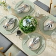 thumbnail image 6 of Round Braided Placemats 15 Inch Round Table Mats for Dining Tables Natural Woven Heat Resistant Place mats Set of 6 (Sage Green), 6 of 12
