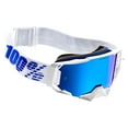 thumbnail image 3 of 100% Armega Goggles - Izi White/Blue Frame - HiPER Blue Mirror Lens, 3 of 3