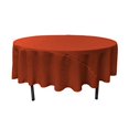 thumbnail image 2 of LA Linen Polyester Poplin Tablecloth 90-Inches Round, Rust, 2 of 2