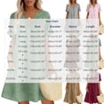 thumbnail image 3 of Yyuenw Summer Cotton Linen Dress Women V neck Short Sleeve Button Placket Loose Casual Vacation Dresses, 3 of 6
