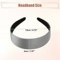 thumbnail image 4 of Unique Bargains Hair Headband Wide Satin Headband for Women Girl Gray 1.57" Wide Headband, 4 of 7