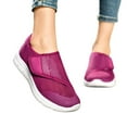 thumbnail image 5 of Xiaoxatg Women's Casual Shoes Lightweight Solid Color Sneakers for Spring and Summer Outdoor Activities Comfortable Walking Footwear 6.5 Hot Pink, 5 of 9