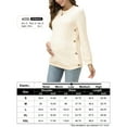 thumbnail image 7 of Yesfashion Women's Cable Knit Maternity Tops Round Neck Long Sleeve Pregnancy Nursing Pullover Sweatshirt Double Split with Buttons, 7 of 7