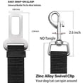 thumbnail image 2 of Cinturón de seguridad para coche para perros, [2 piezas] Arnés universal para coche, resistente y ajustable, de 50 a 90 cm, para perros y gatos, nailon negro., 2 of 5