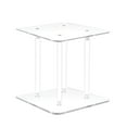 thumbnail image 1 of 6 X 6 X 6" 1" Rods Clear Riser Acrylic Transparent Plexiglass Pedestal Table Display Podium Glorifier Riser Stand Centerpiece Flower Sculputure Merchandise Lamp Book Stand 2X10136-6X6"+4X10135-6", 1 of 5