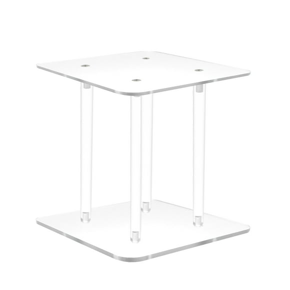 6 X 6 X 6" 1" Rods Clear Riser Acrylic Transparent Plexiglass Pedestal Table Display Podium Glorifier Riser Stand Centerpiece Flower Sculputure Merchandise Lamp Book Stand 2X10136-6X6"+4X10135-6"