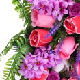 thumbnail image 3 of Spring Artificial Flower Wreath Wreath with Lilacs Hyacinths Hydrangeas Spring Summer Floral Greenery Wreath E Large, 3 of 8