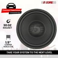 thumbnail image 5 of 5 Core 8 Inch Subwoofer Pair 200W Car Audio Woofer 4 Ohm Replacement Deep Bass Loud Speaker, 5 of 14