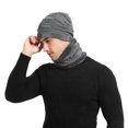 thumbnail image 3 of LSLJS Two Pieces Of Mixed Color Knitted Woolen Thick Hat and Scarf For and Winter Warm Suit Gifts for Men, 3 of 5