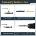 thumbnail image 3 of POWERTEC 2PK 1/2" Carbide Hole Saw for Soft & Hard Metal | Tungsten Carbide Tipped Hole Cutter Set with Titanium-Plated Pilot Drill Bit for Metal, Stainless Steel, Iron, Wood, Plastic (14902-P2N), 3 of 7